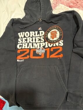 Majestic San Francisco Giants Black & Orange World Series Champion 2012 Hoody